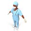 female surgeon african american 3d model