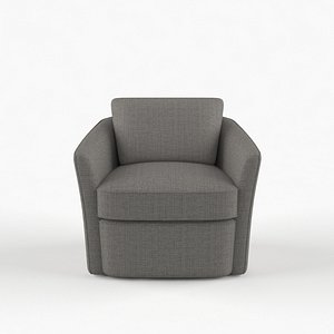 duffield swivel lounge chair 3D model