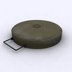 3d model of german ww2 tellermine