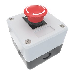 Emergency Stop Button gray