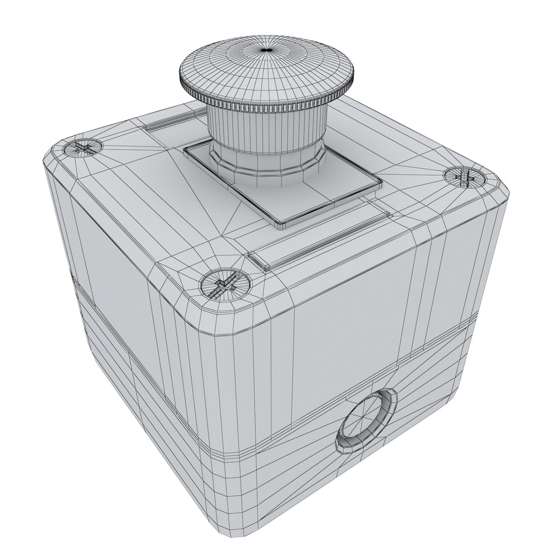 Emergency stop button 3D - TurboSquid 1271097
