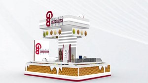 3d exhibition stand ice cream