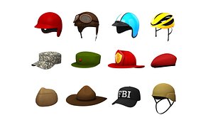 Hats and Helmet Pack 4