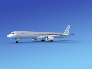 airline boeing 757 757-300 3d model