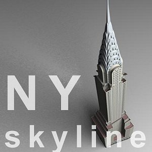 3d chrysler building model