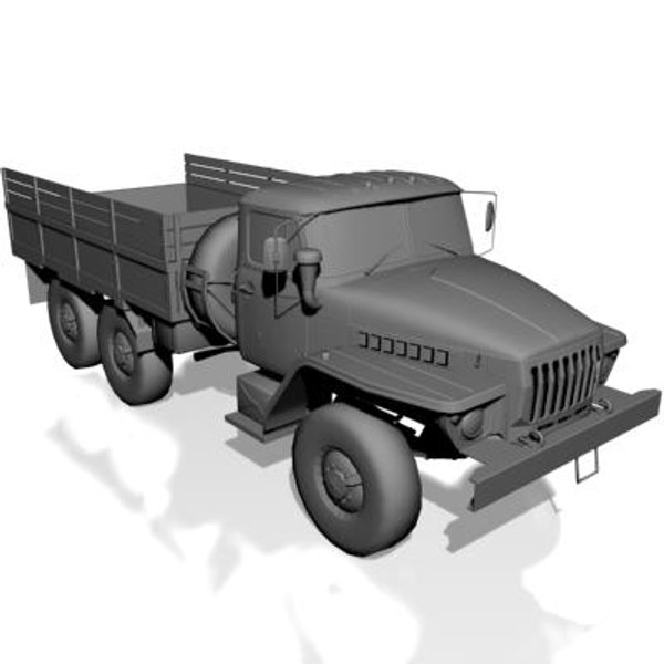 3d Model Ural-4320 Soviet Universal