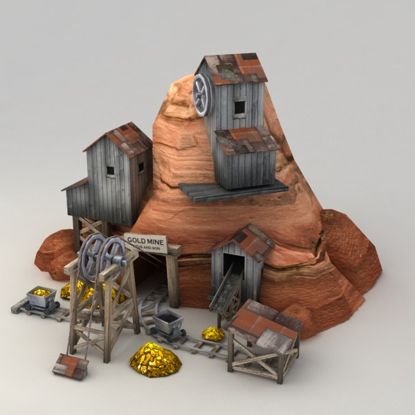 3d gold model