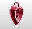VZ 3D-Printable Diamante Crystal-Heart-TwoLetters