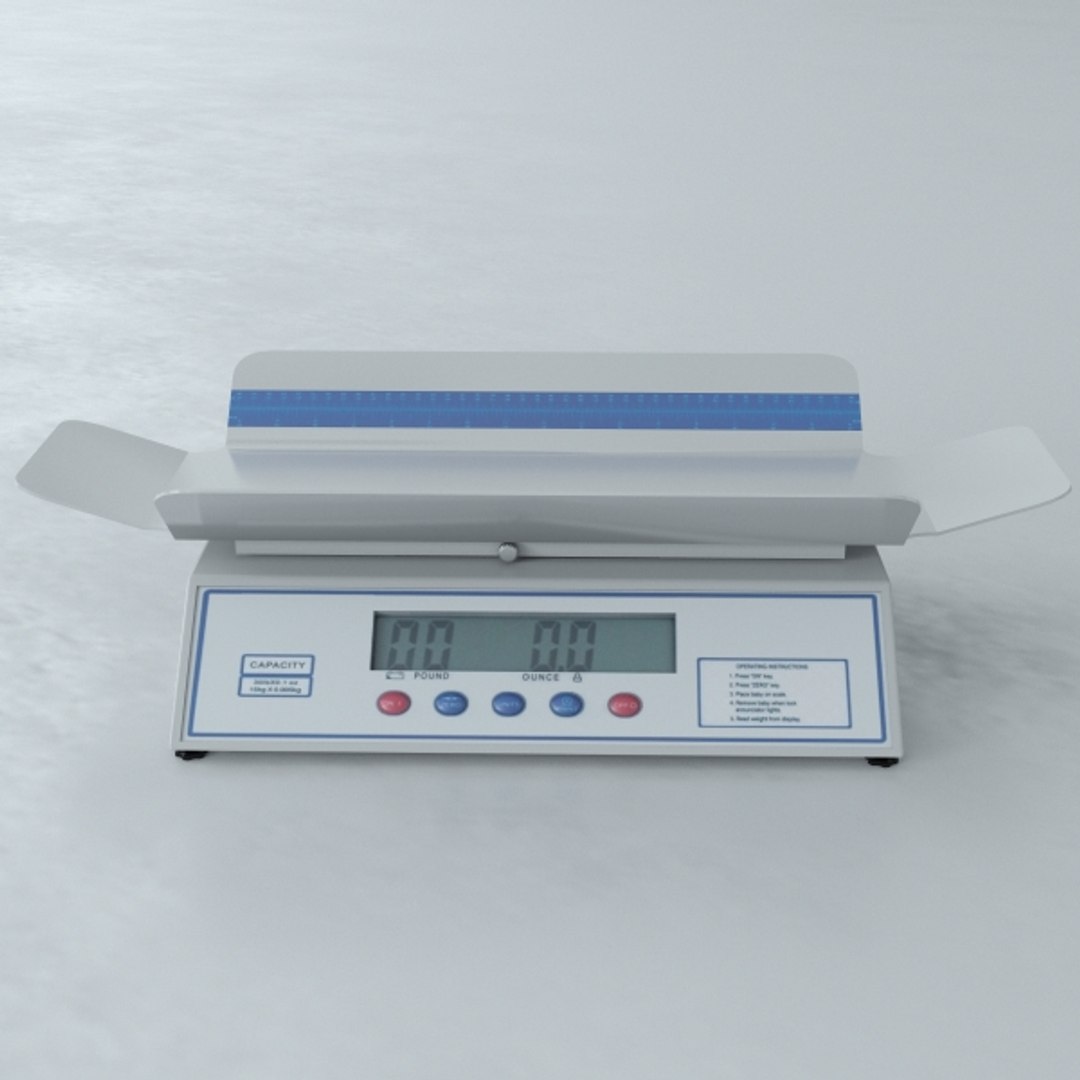 Digital Baby Scale 3D model