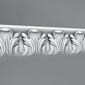 3d model classical decoration ornamental