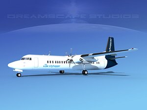 3d model fokker aircraft