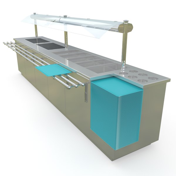 3d food servery model