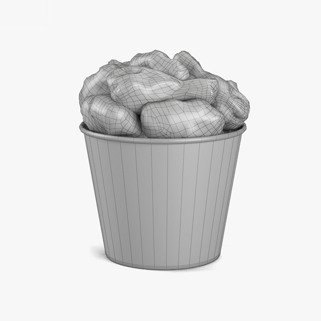Kfc bucket 3D TurboSquid 1662869