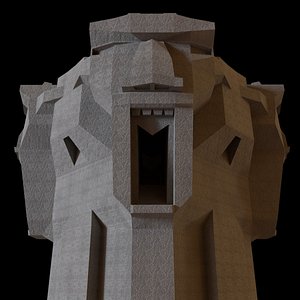 scream tower 3D model
