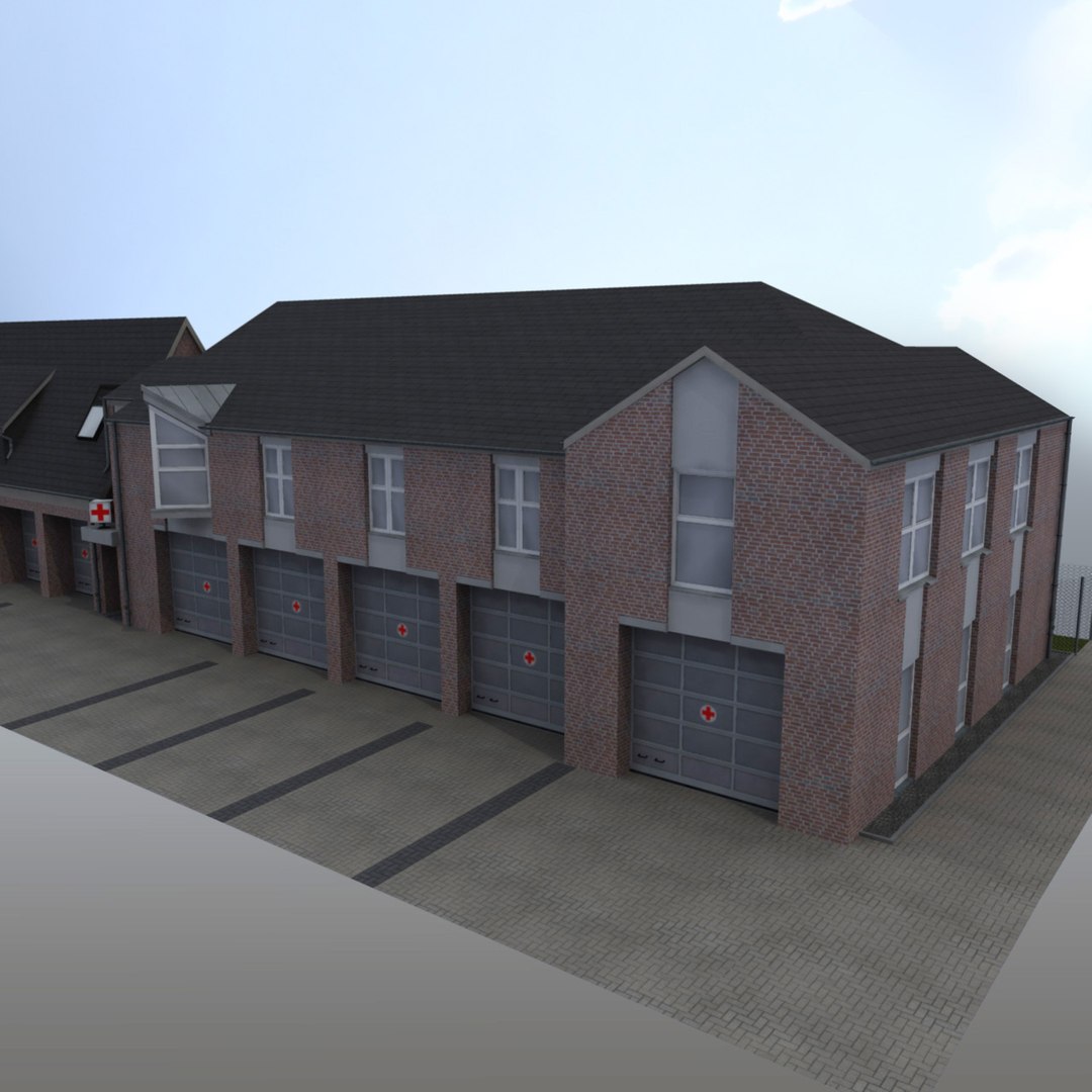 Rescue Station 3d C4d