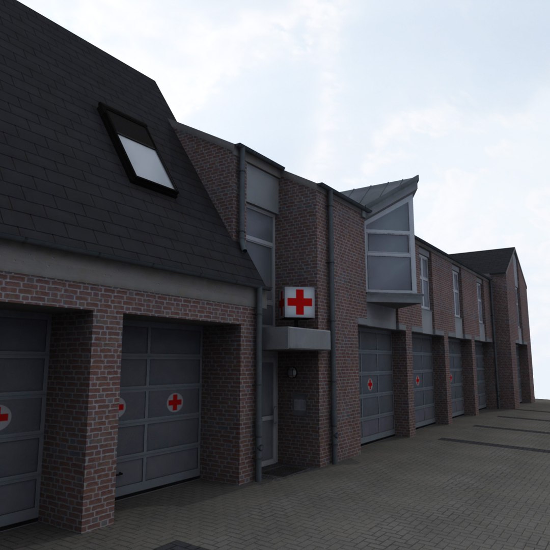 Rescue Station 3d C4d