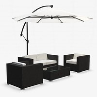 Garden Furniture with Sunbrella - Synthetic Rattan