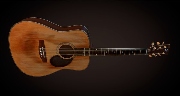 old acoustic guitar