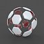 Soccerball split B red