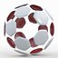 Soccerball split B red