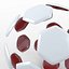 Soccerball split B red