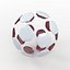 Soccerball split B red