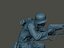 Soldat allemand ww2 Shoot accroupi G2