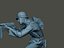 Soldat allemand ww2 Shoot accroupi G2