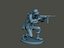 Soldat allemand ww2 Shoot accroupi G2