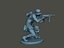Soldat allemand ww2 Shoot accroupi G2
