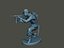 Soldat allemand ww2 Shoot accroupi G2