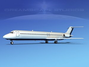 dxf turbines dc-9-50 douglas dc-9 aircraft