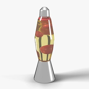 Retro Lava Lamp with Red Wax - 90s Bedroom Prop