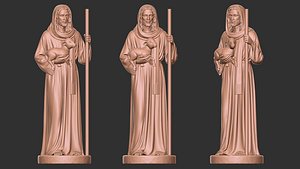 3D jesus the sepherd 3d print model