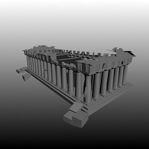 3d model parthenon athens