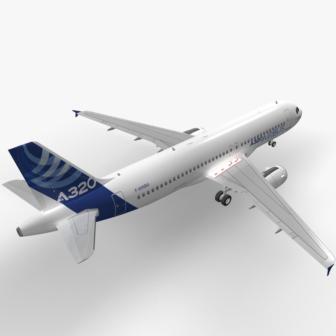 3d Dxf Airbus A320-232 House Livery