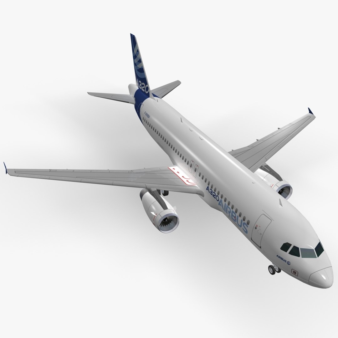 3d Dxf Airbus A320-232 House Livery