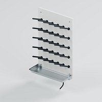 Wall Mounted Laboratory Glassware Drying Rack