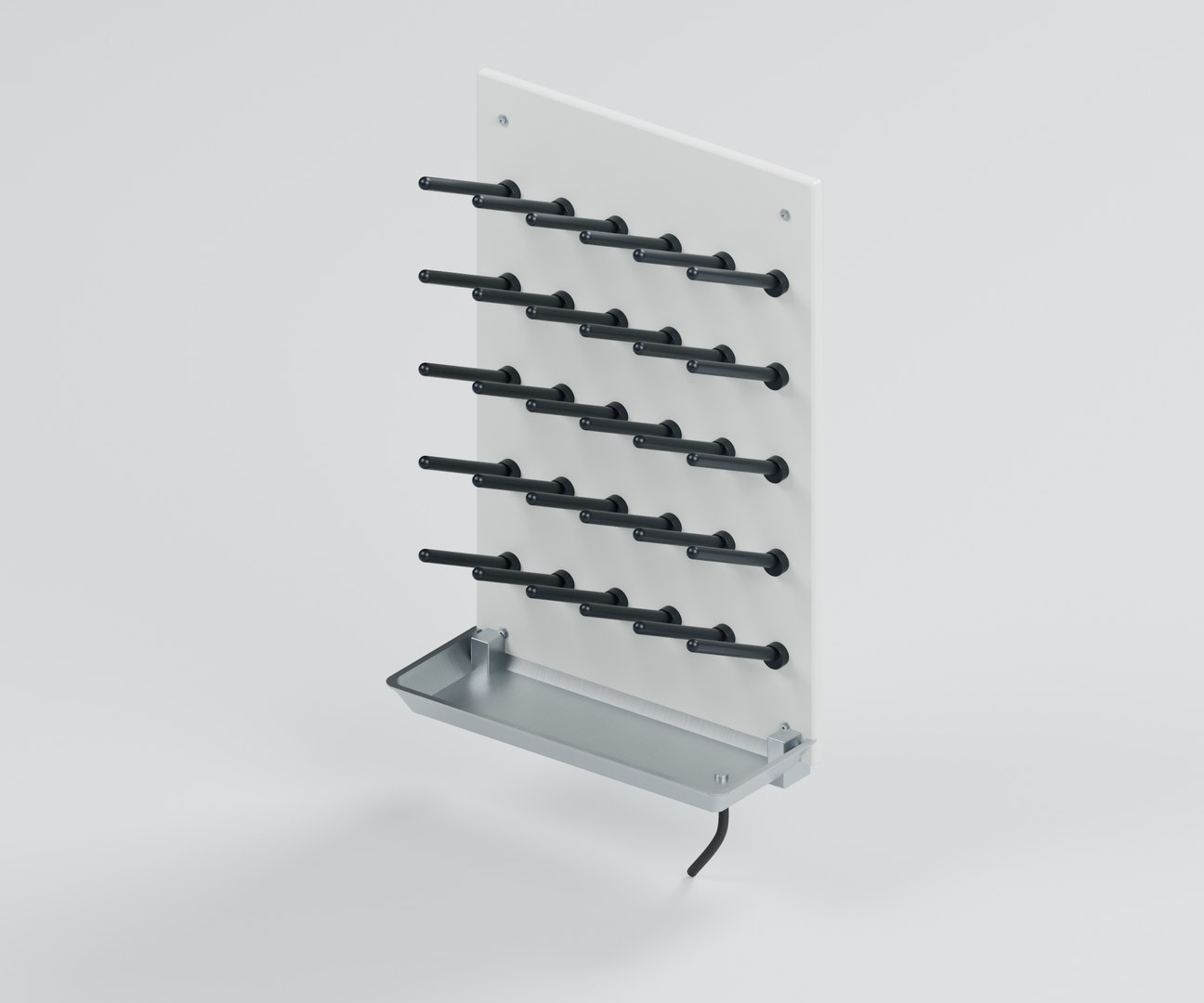 3D Wall Mounted Laboratory Glassware Drying Rack https://p.turbosquid.com/ts-thumb/45/GMJLpq/vs/01_hero/jpg/1790991015/1920x1080/fit_q87/621a0606e03830c77ed9cc6ca8e5f55d2d6639ff/01_hero.jpg