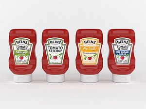 3D bottles ketchup model