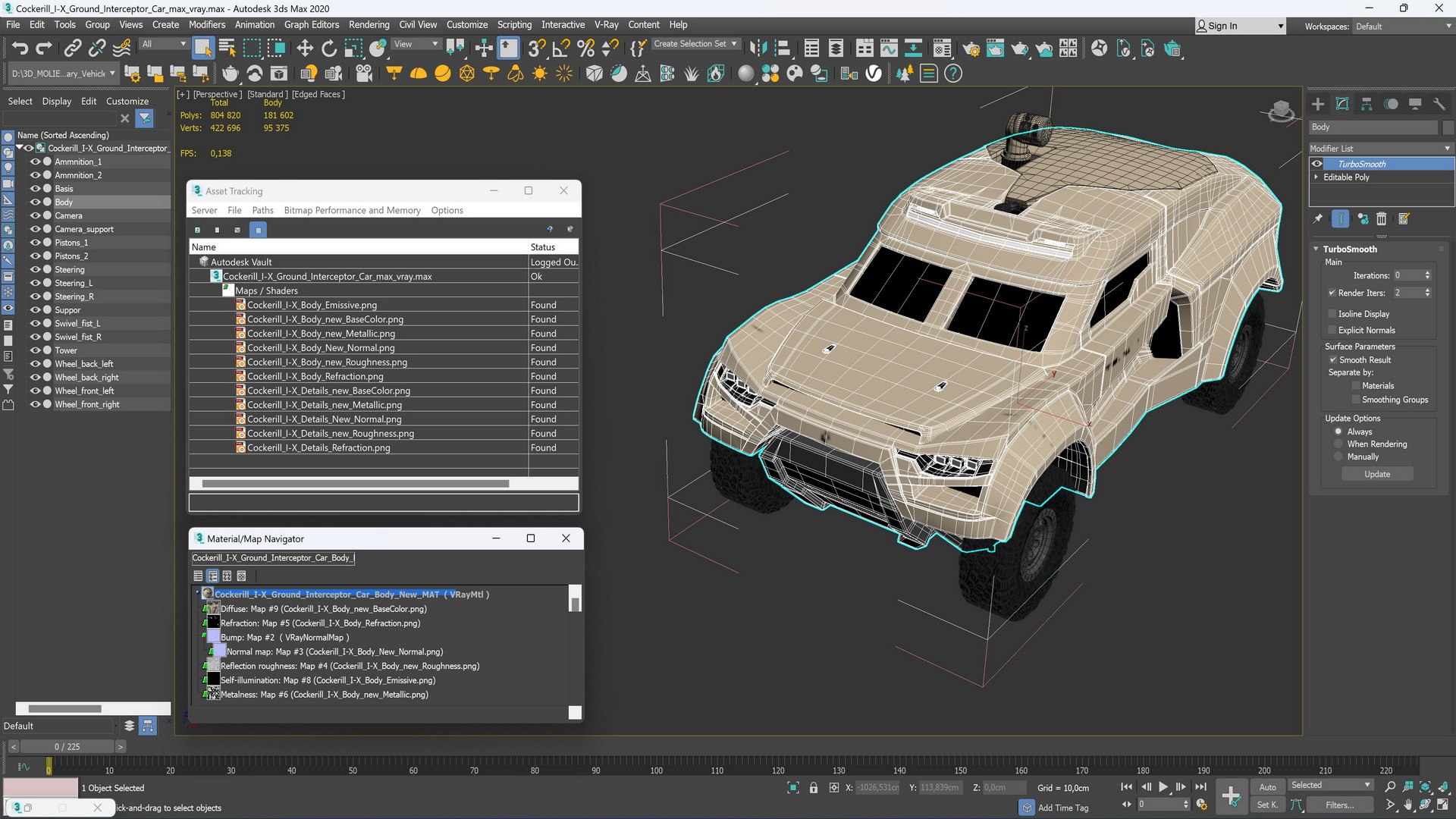 Cockerill I-X Ground Interceptor Car 3D - TurboSquid 2322903