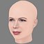 Michelle Williams Head - No Hair - Low poly head for game