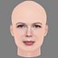 Michelle Williams Head - No Hair - Low poly head for game