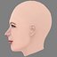 Michelle Williams Head - No Hair - Low poly head for game