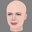 Michelle Williams Head - No Hair - Low poly head for game