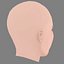 Michelle Williams Head - No Hair - Low poly head for game