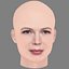 Michelle Williams Head - No Hair - Low poly head for game