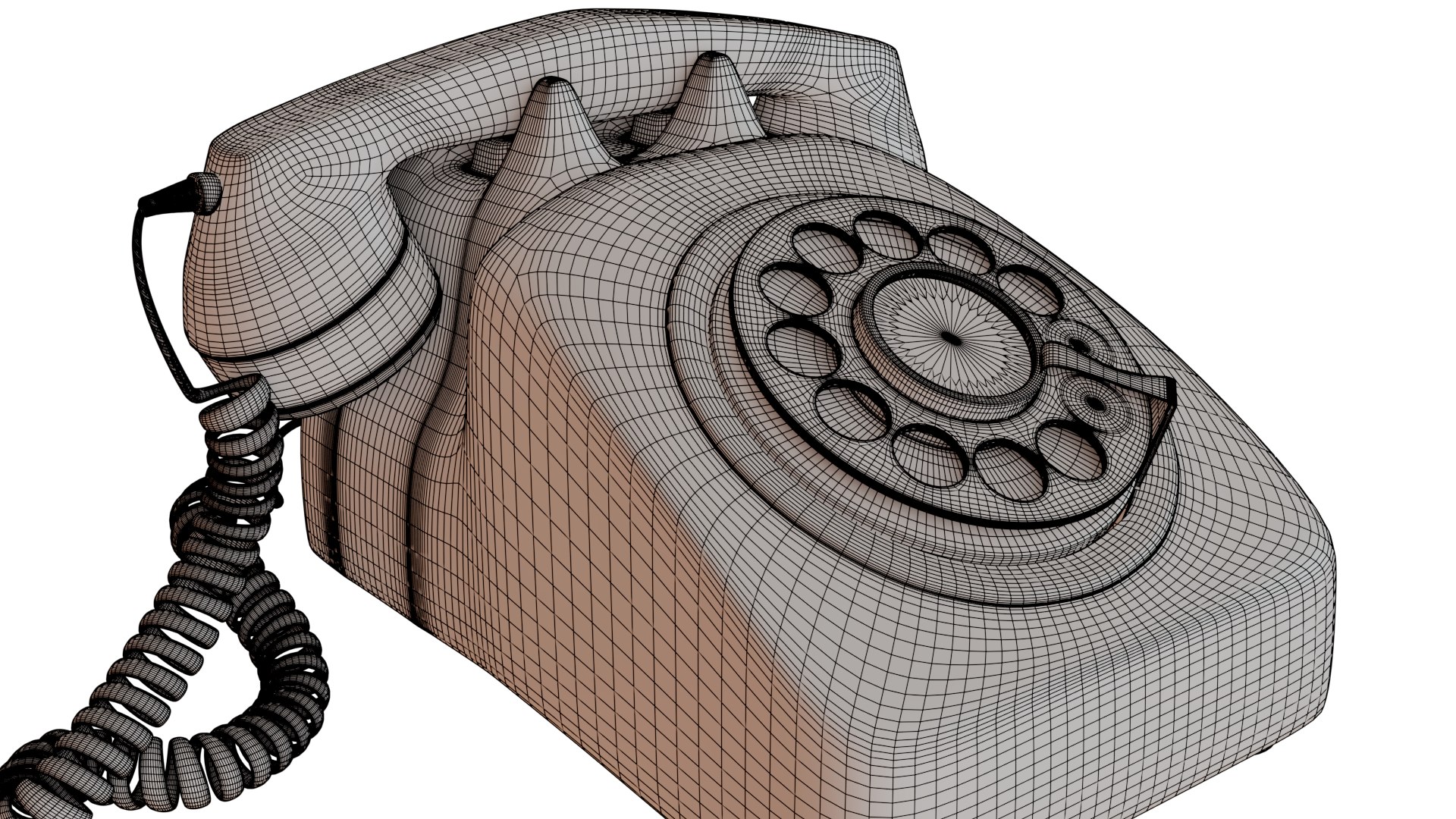 Dial Telephone Model - TurboSquid 1845592