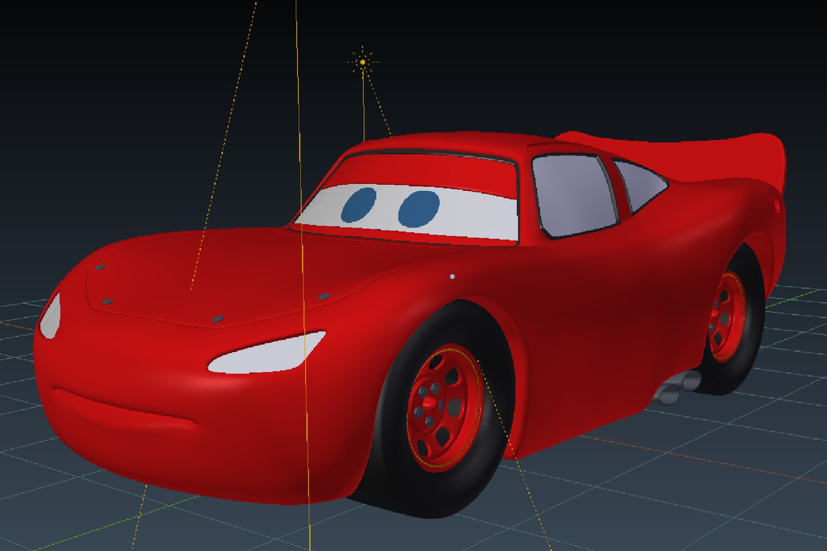 Lightning McQueen 3D Model - TurboSquid 1933282