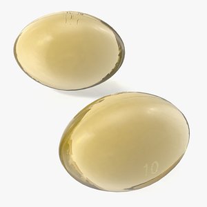 Oval Softgel 3D model